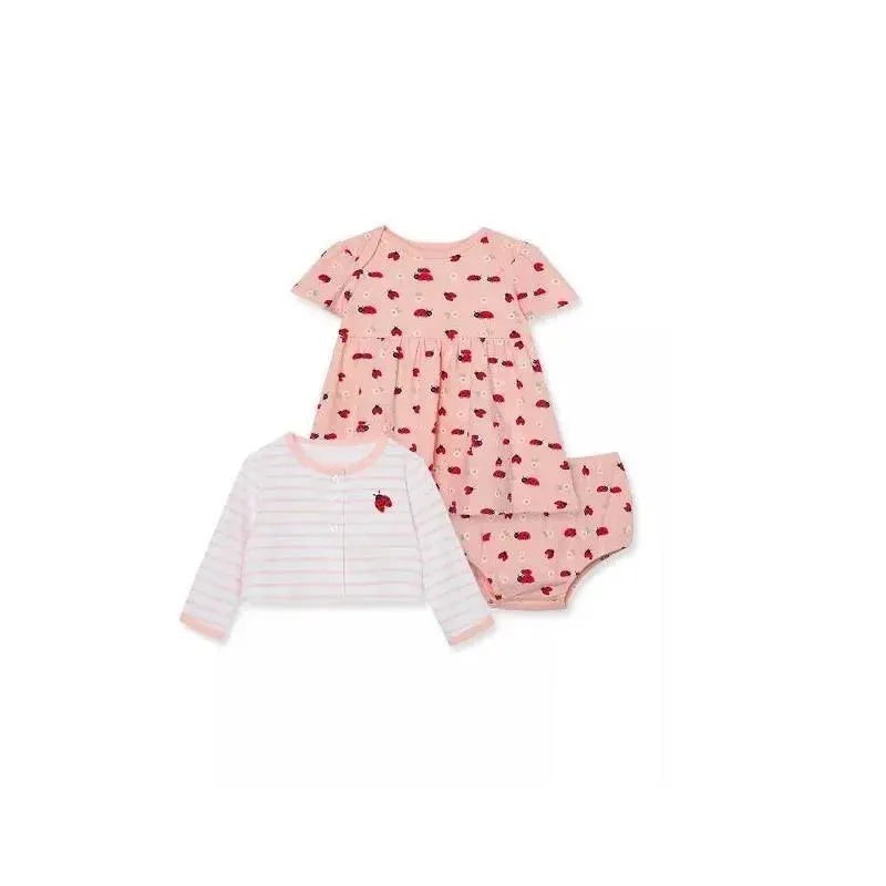 Little Me Ladybug Dress Set – Pink