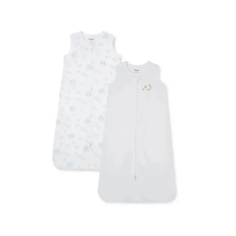 Little Me Moon 2Pk Sleep Bags – White