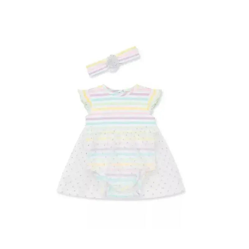 Little Me Rainbow Tutu Bodysuit – Multi Stripe