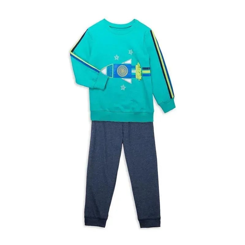 Little Me Space 2Pc Sweatshirt Set – Blue