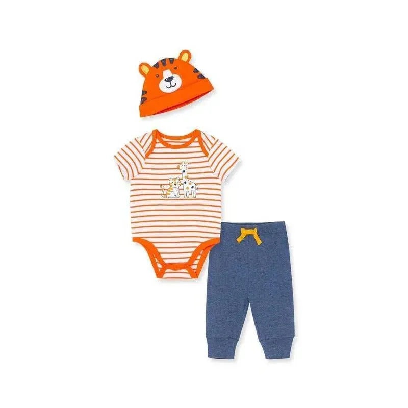 Little Me Tiger Bodysuit Set – Orange/Blue