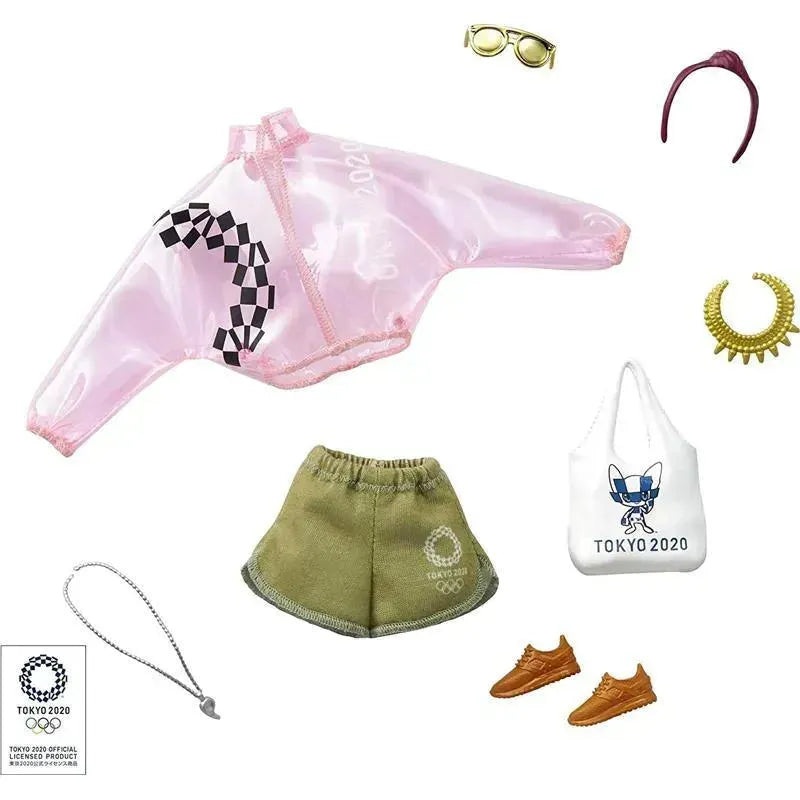 Mattel Barbie Licensed Fashion Storytelling Pack Jacket, Shorts and Accessories