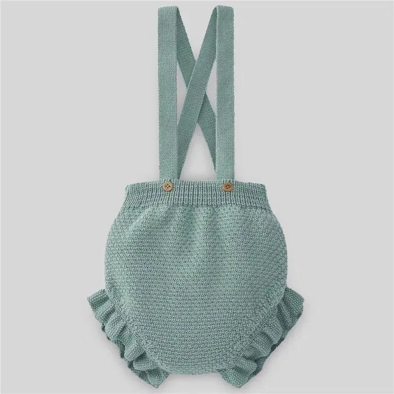 Paz Rodriguez – Baby Boy Knit Bloomers Merlo, Sage Green