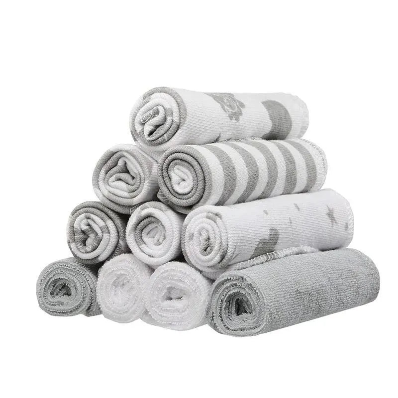 Spasilk 10 Pack Washcloth – Grey Celestial