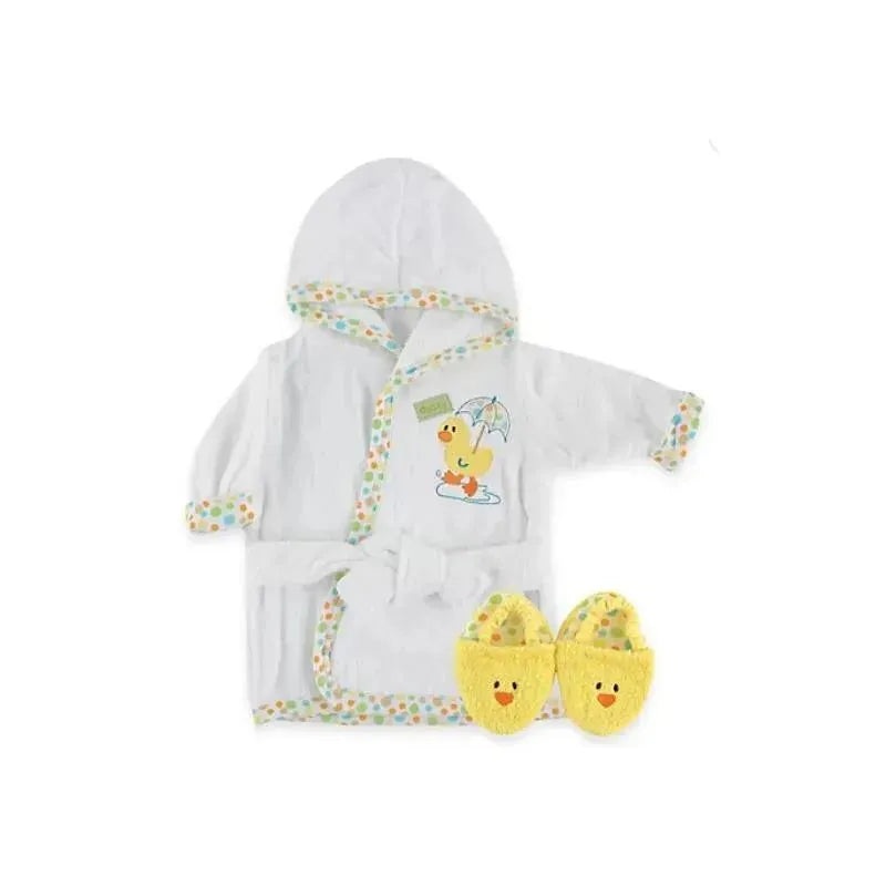 Baby Vision Bathrobe And Slippers, Yellow