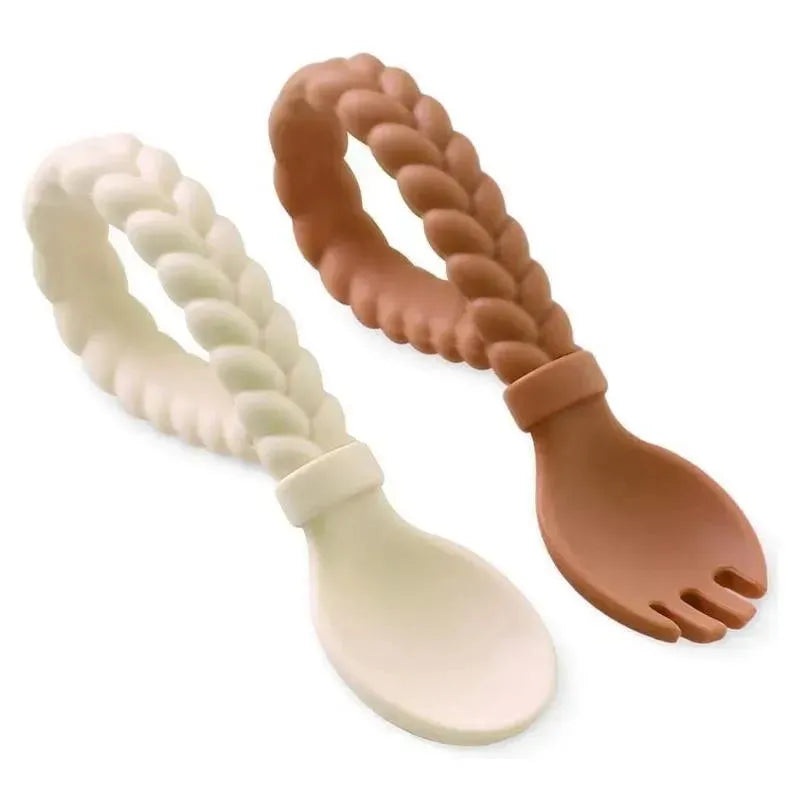 Itzy Ritzy – 2Pk Buttercream Toffee Sweetie Spoons & Fork Set