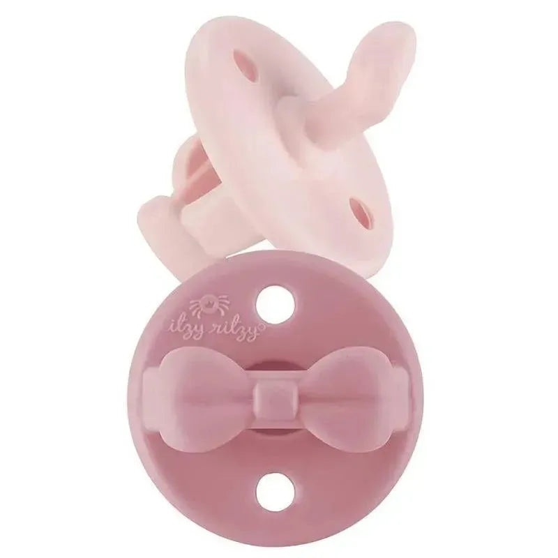 Itzy Ritzy – 2Pk Orthodontic Silicone Pacifiers Ballet Slipper & Primrose, 0/6M