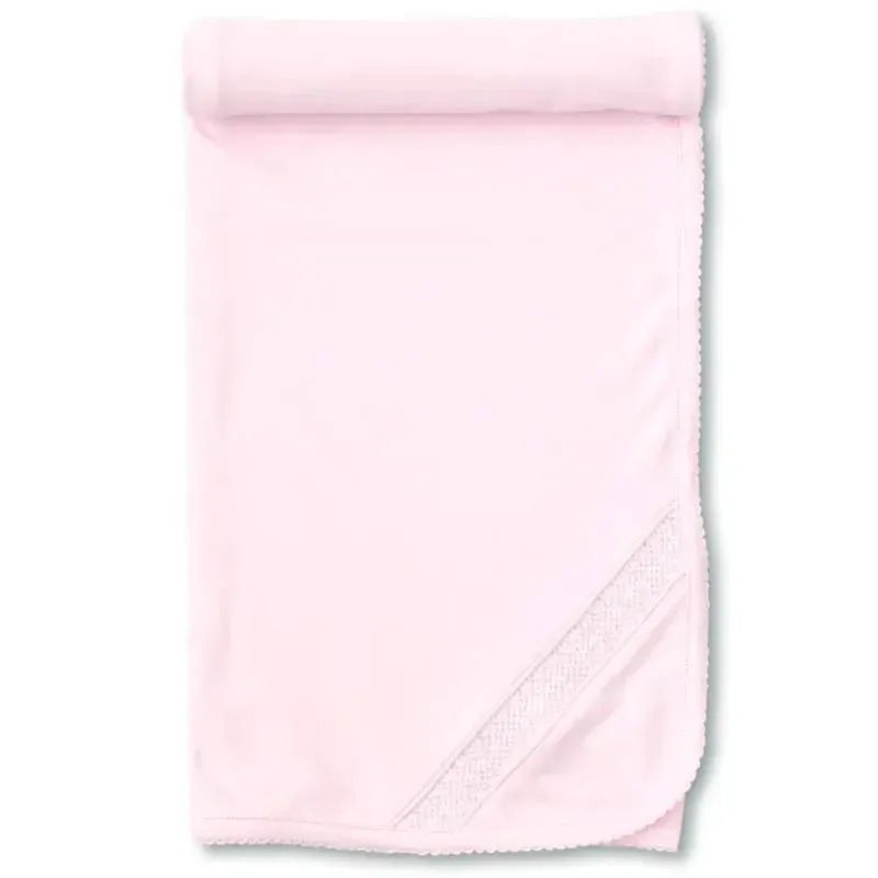 Kissy Kissy – Baby Pink Blanket With Hand Smocked