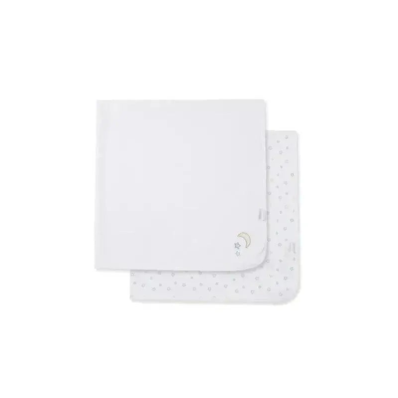 Little Me Stars Receiving Blanket 2Pk One Size – White