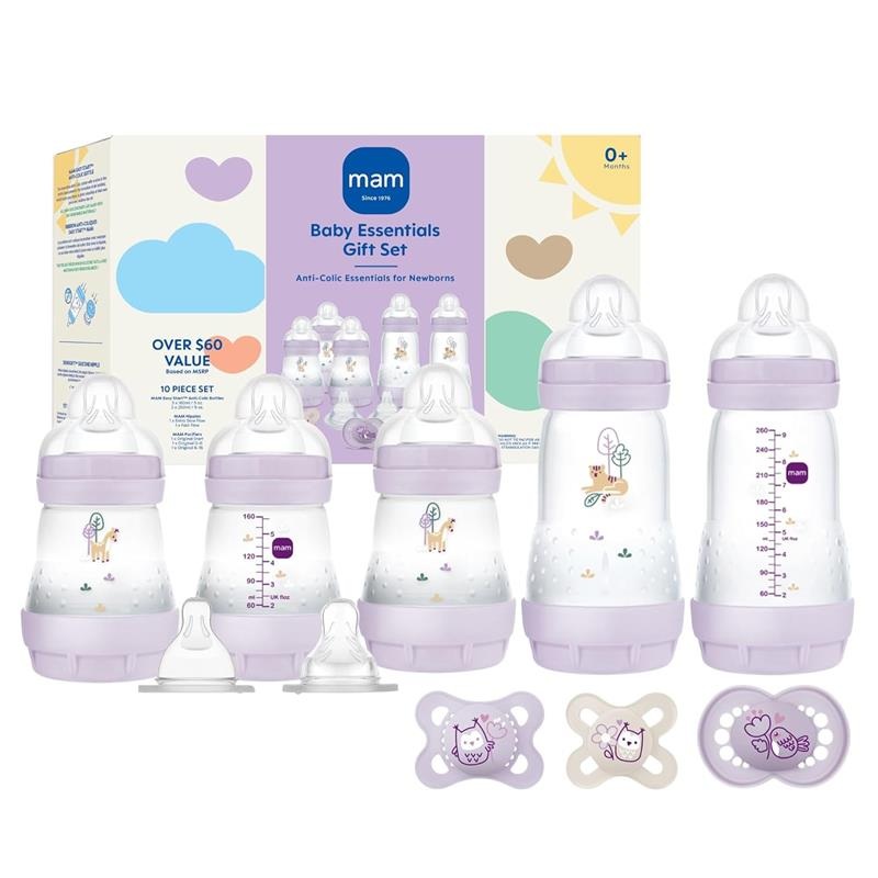 Mam – Matte Baby Essentials Set 5 Oz. & 9 Oz, Girl