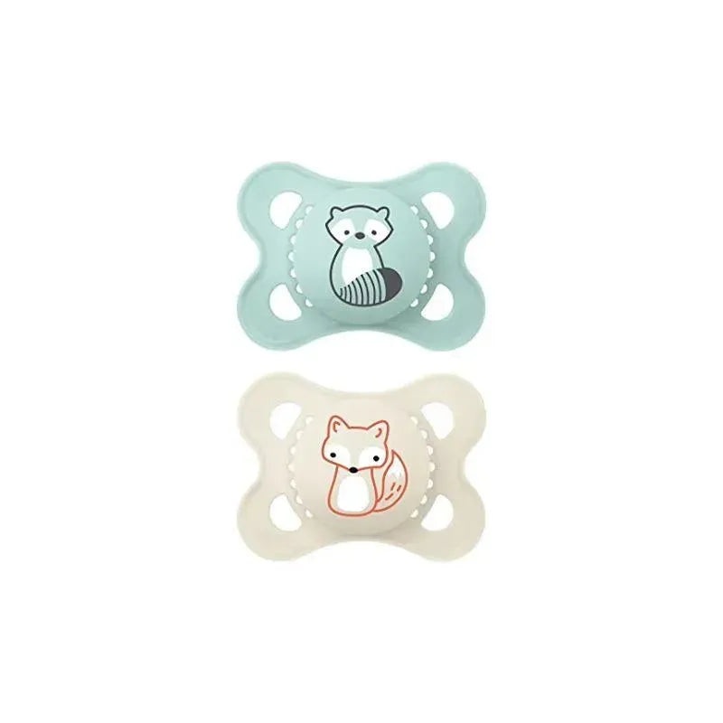 MaM Original Matte Baby Pacifier 2 PAck – Green and Beige 0-6 M