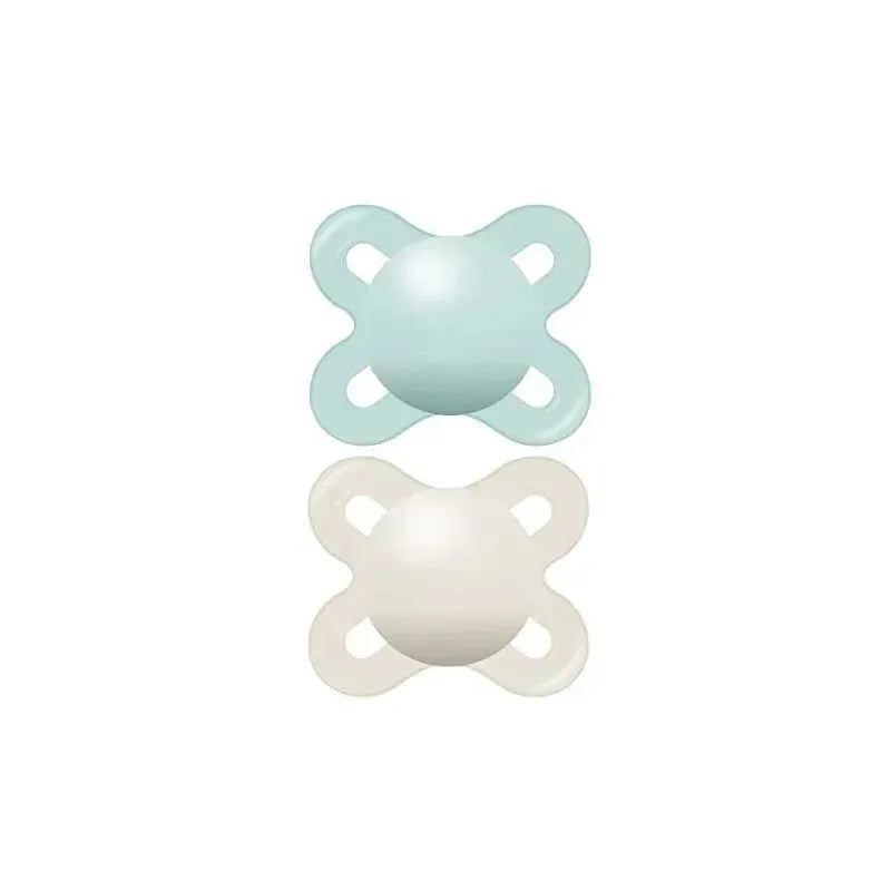 MaM Original Matte Baby Pacifier 2 Pack Green & Beige 0-3M