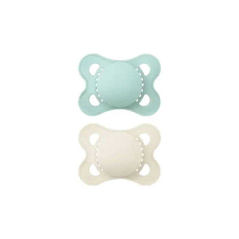 MaM Original Matte Baby Pacifier 2 Pack Green & Beige 0-6 Months