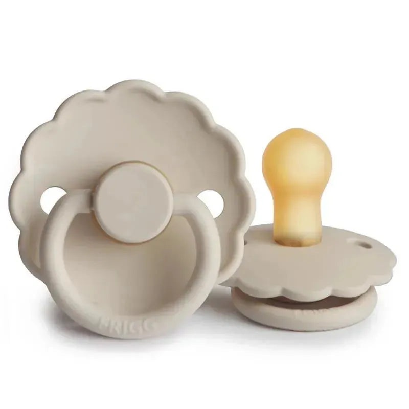 Mushie Frigg Daisy Natural Rubber Pacifier Sandstone