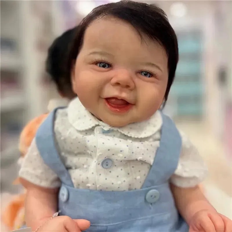 Reborn Baby Doll – White Vinyl & Fabric Torso, Vivian