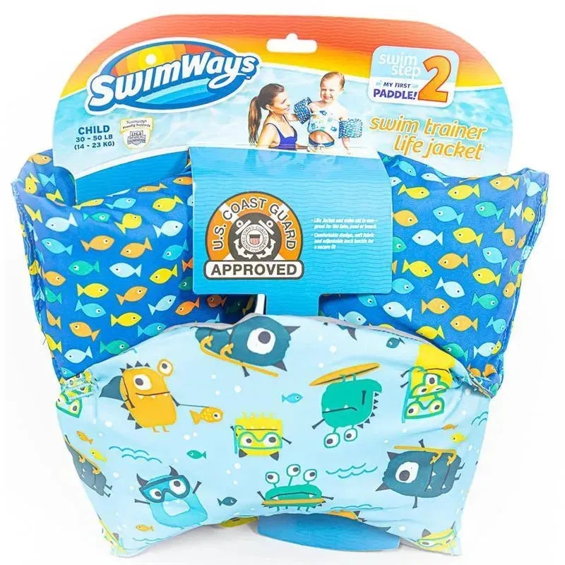 Swimways Sea Squirts Swim Trainer Life Jacket 30-50lb