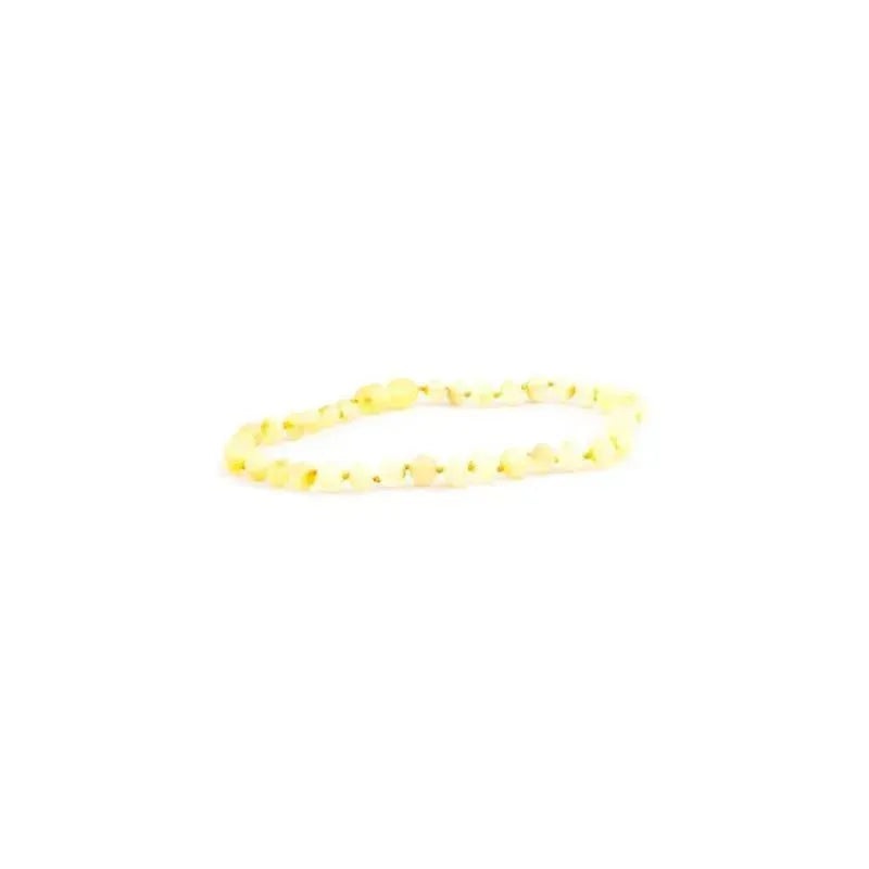 Amber Monkey – 12-13 Inch Necklace Anklet, Lemon Raw Baroque