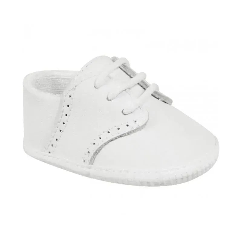 Baby Deer Crib Shoe, White – Size 3 (6-9M)