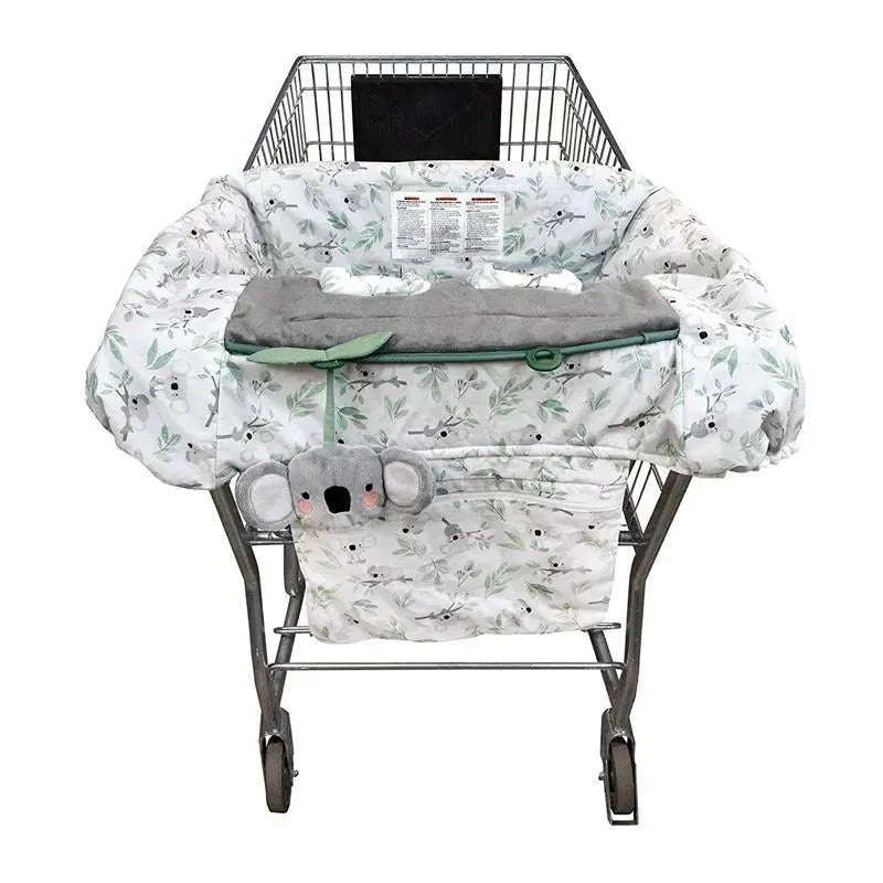Boppy – Shopping Cart & High Chair Cover with Storage Pouch, Gray Green Koala