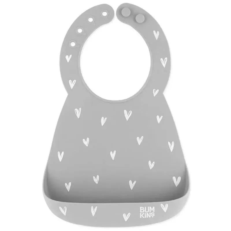 Bumkins – Silicone Molded Bib, Hearts