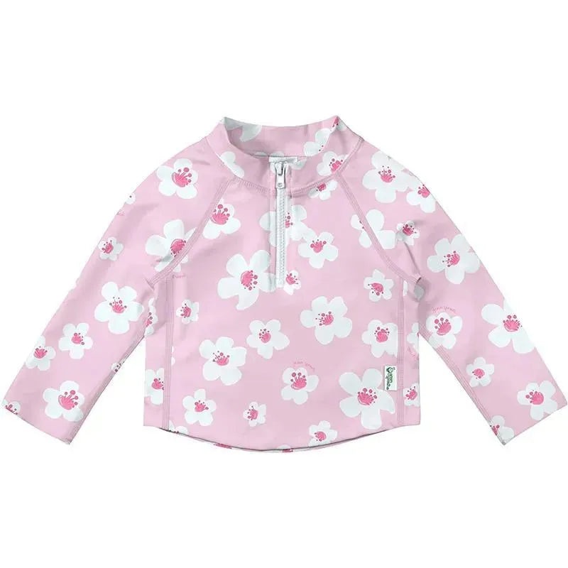 Iplay – Baby Girl Long Sleeve Blossoms Rashguard, Light Pink