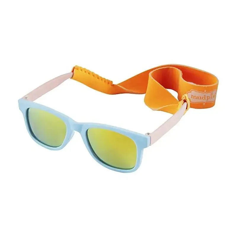 Mud Pie Baby Aviator Blue Boy Sunglasses with Strap