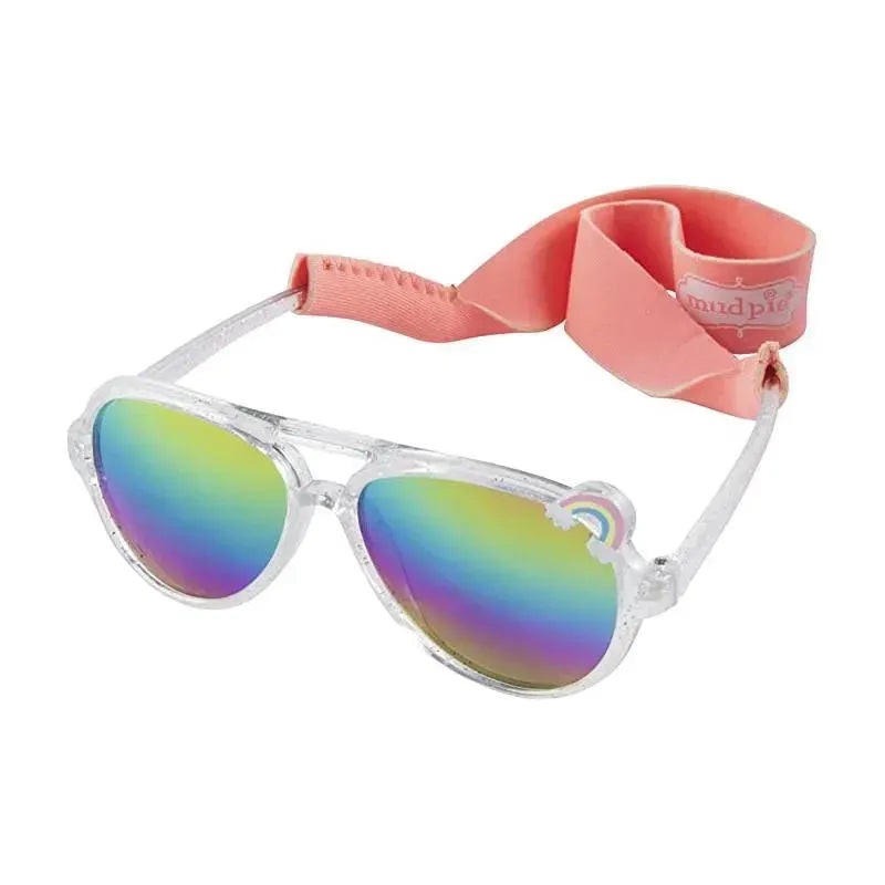 Mud Pie Baby Aviator Girl Sunglasses with Strap