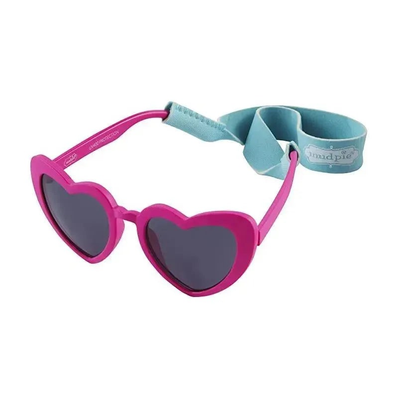 Mud Pie Baby Heart Girl Sunglasses with Strap