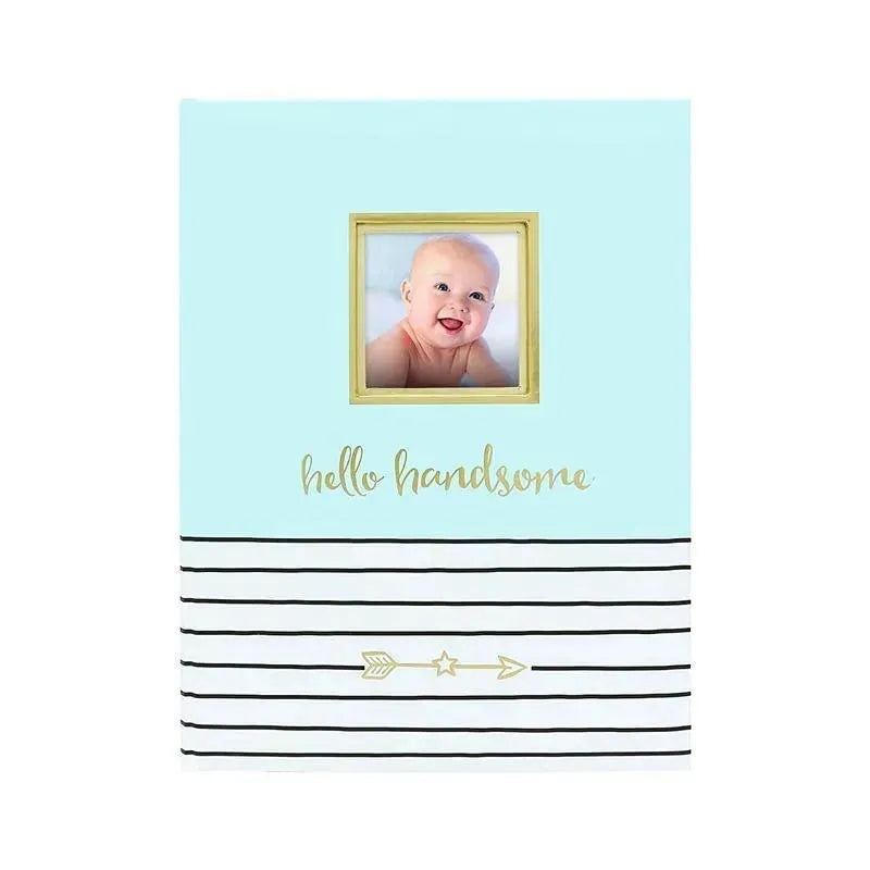 Pearhead Baby 1st Year Memory Book Hello Handsome – Blue