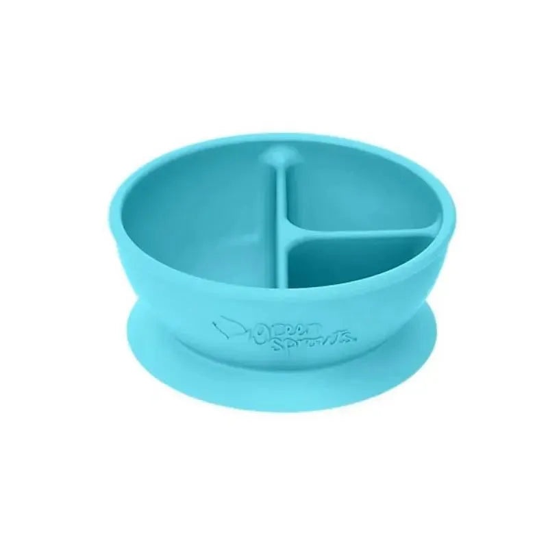 Green Sprouts – Silicone Learning Bowl, Aqua
