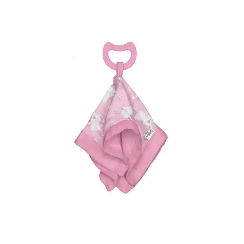 Green Sprouts – Snuggle Blankie Teether Made From Organic Cotton, Pink Bunny