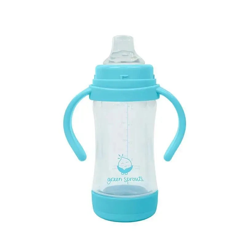 Green Sprouts – Sprout Ware Sip & Straw Cup Made From Plants And Glass, Aqua