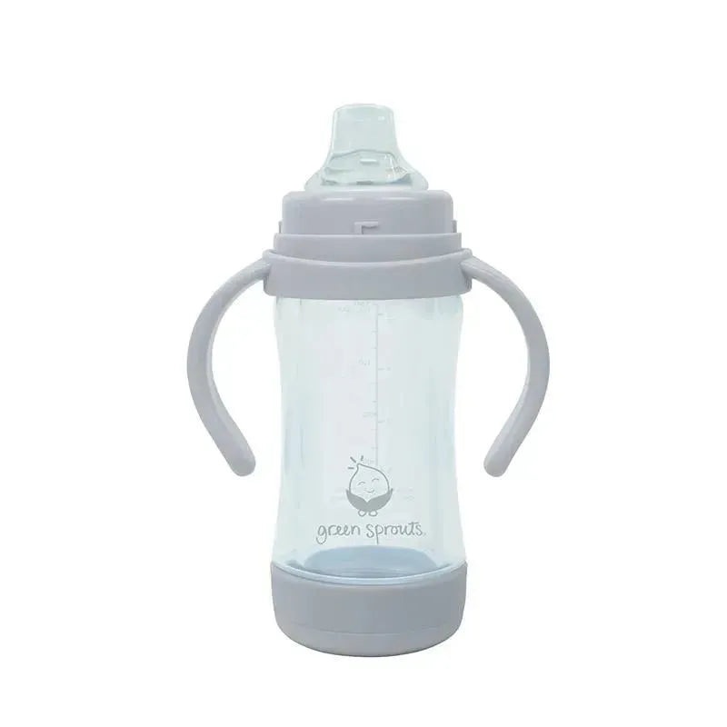 Green Sprouts – Sprout Ware Sip & Straw Cup Made From Plants And Glass, Gray