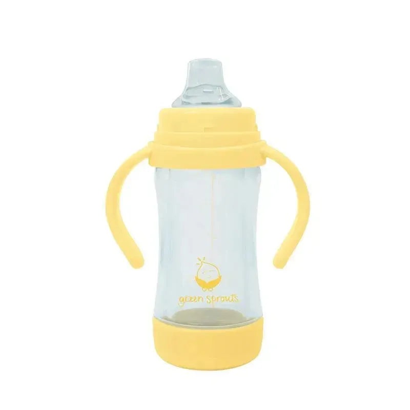 Green Sprouts – Sprout Ware Sip & Straw Cup Made From Plants And Glass, Yellow