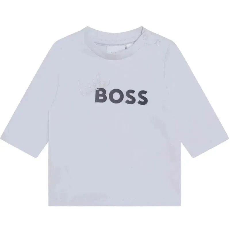 Hugo Boss Baby – Long Sleeve T-Shirt Little Boss, White