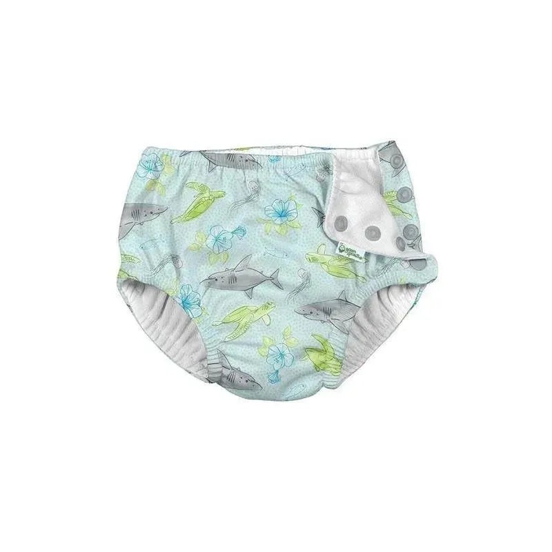 Iplay – Snap Reusable Absorbent Swim Diaper, Shark Sealife