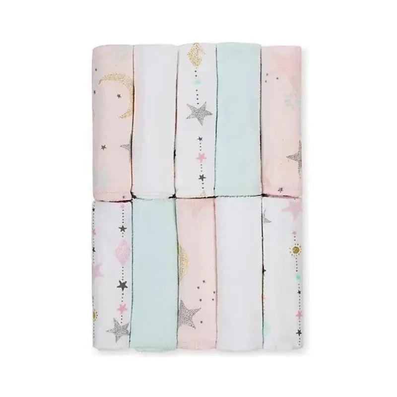 Just Born – 10Pk Love and Sugar Washcloths, Pink