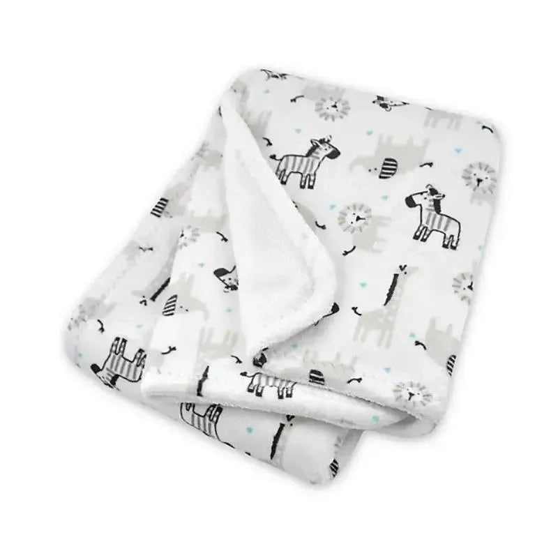 Just Born – Animal Print Plush Blanket