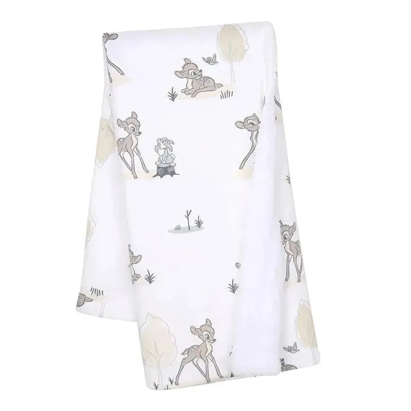 Lambs & Ivy Minky Sherpa Baby Blanket, Bambi