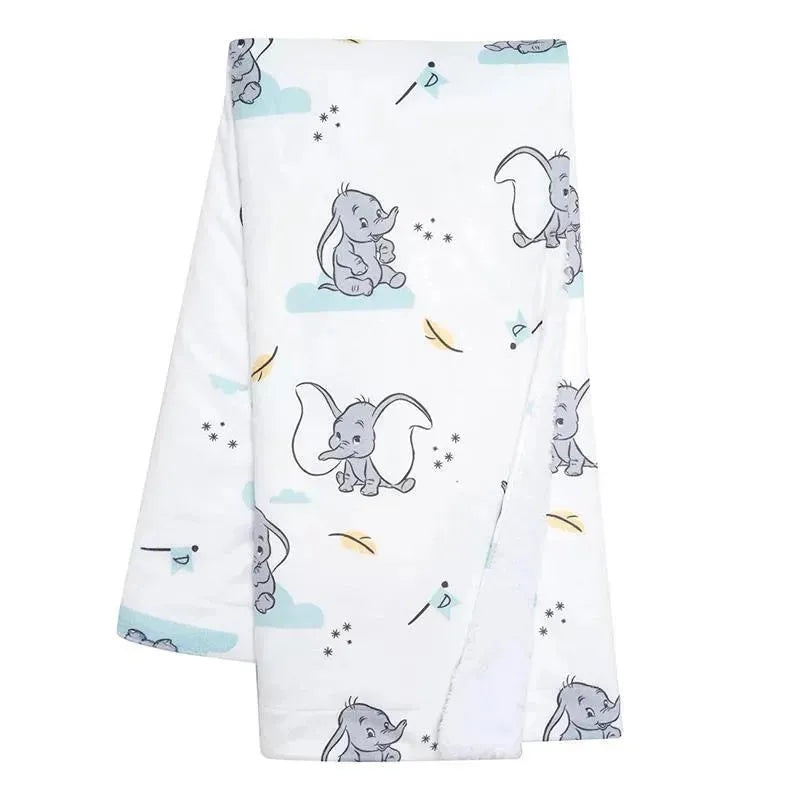 Lambs & Ivy Minky Sherpa Baby Blanket, Dumbo