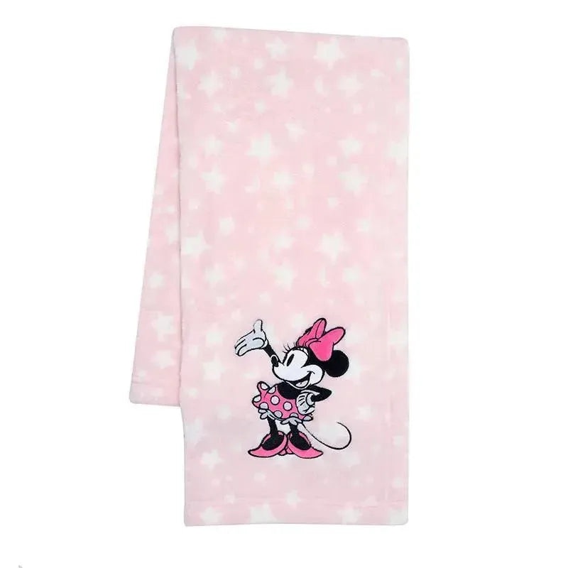 Lambs & Ivy Soft Fleece Baby Blanket, Minnie Mouse