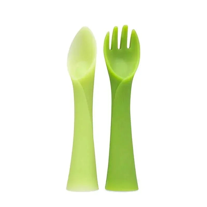 Ola Baby – 2Pk Training Fork + Spoon Set, Green
