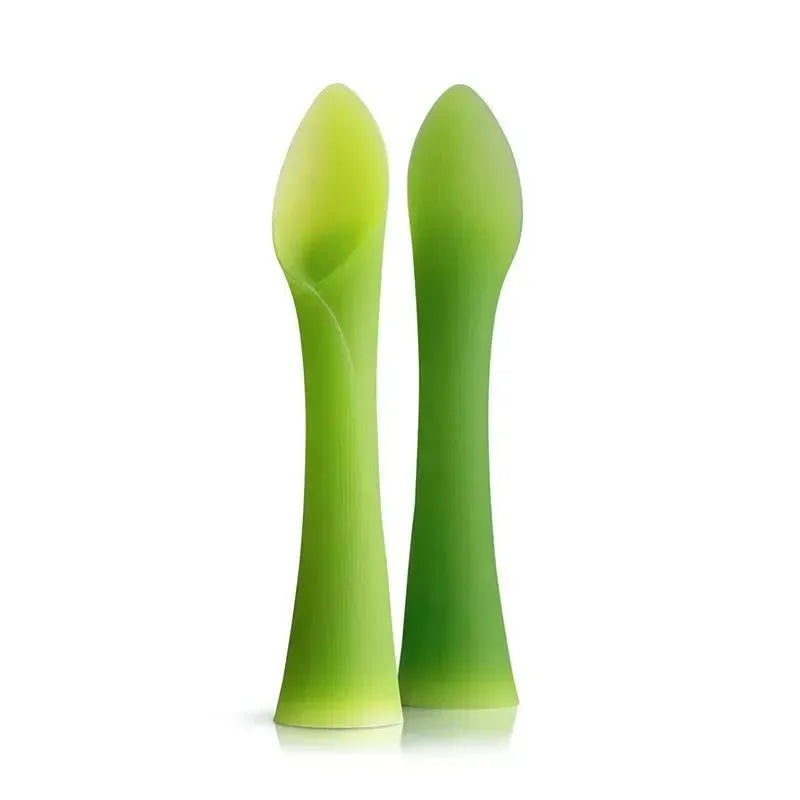 Ola Baby – Baby Training Spoons, Green (Set of 2)