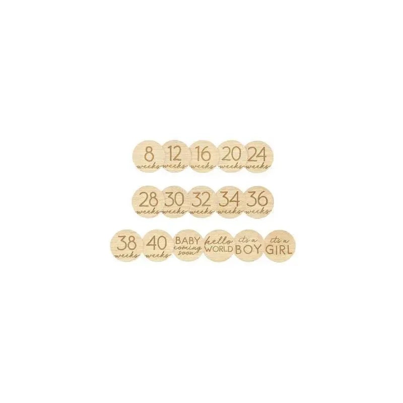 Pearhead – Pregnancy Journey Wooden Weekly Milestone Markers