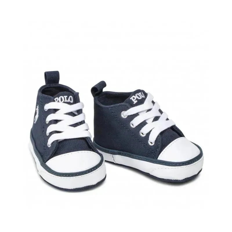 Ralph Lauren Baby – Boy Hamptyn High-Top Sneaker Crib Shoes, Navy