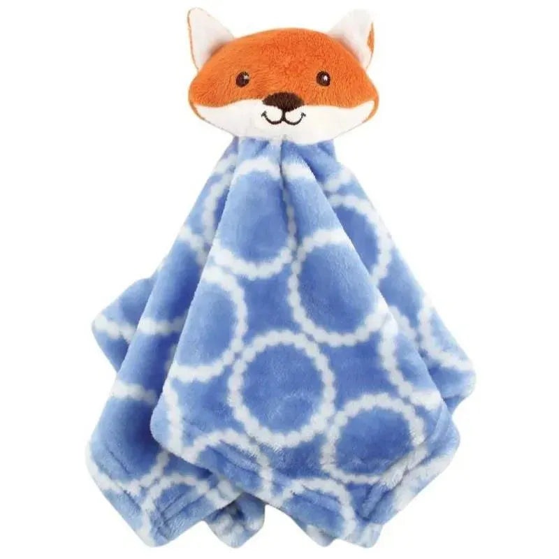 Baby Vision – Hudson Baby Boy Animal Face Security Blanket, Blue Fox