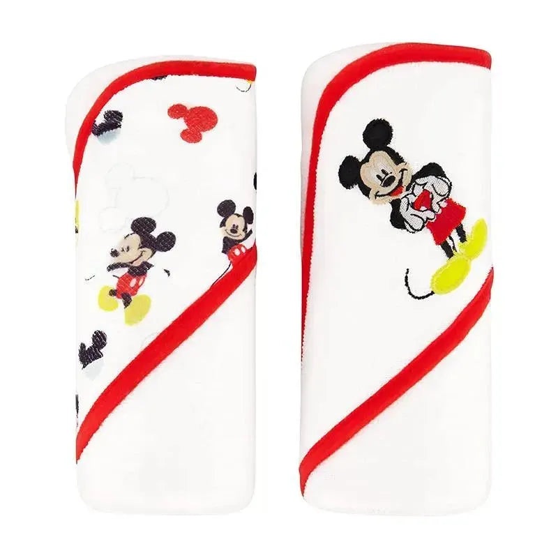 Cudlie – Disney Baby Boy 2Pk Rolled/Carded Hooded Towels, Mickey Mouse
