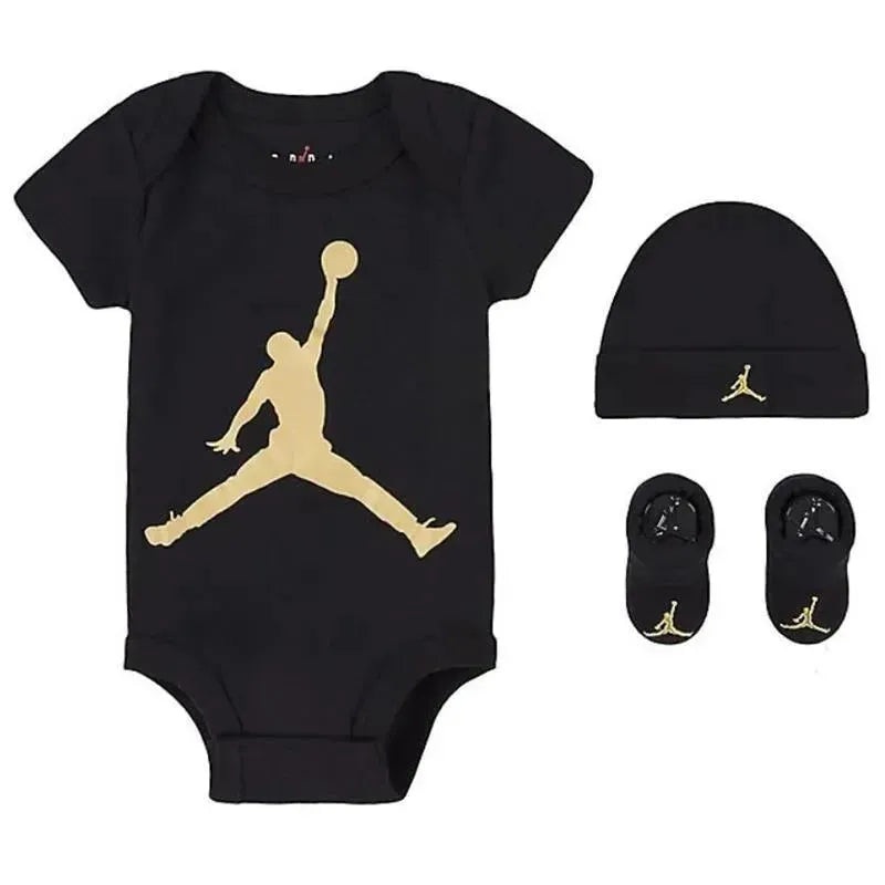 Jordan Baby – 3Pk Basic Set Black & Gold
