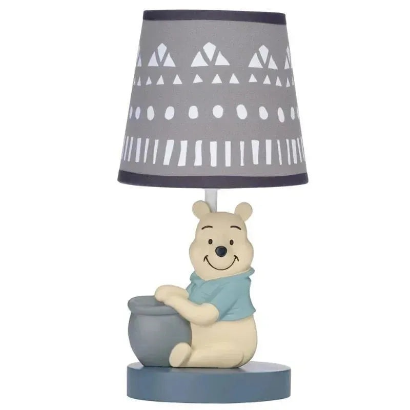 Lambs & Ivy – Disney Baby Forever Pooh Gray Lamp with Shade & Bulb