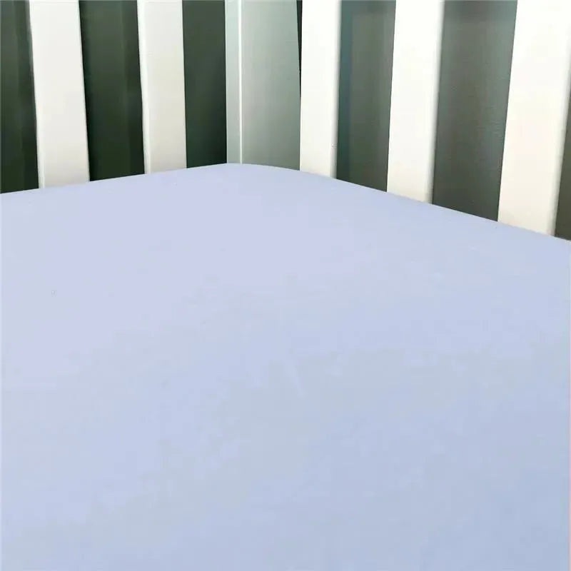Rose Textiles – Flannel Crib Sheet Solid, Blue